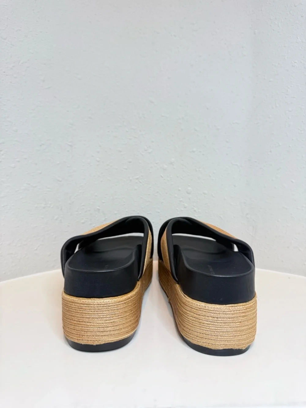 Rebecca Minkoff Woven Dune Khaki Women’s Platform Sandals Size 8 NIB